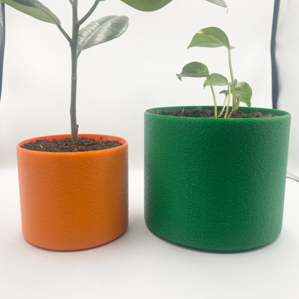 Moderne runde plantekasser - 3D-Printet