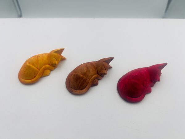Katte skulptur - 3D-Printet, håndmalet.
